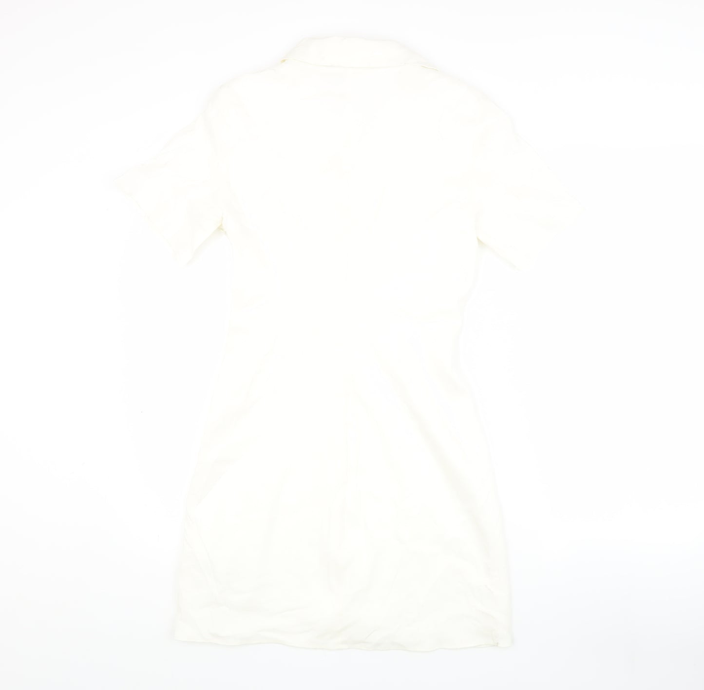 Zara Women's Ivory Short Sleeve Dress