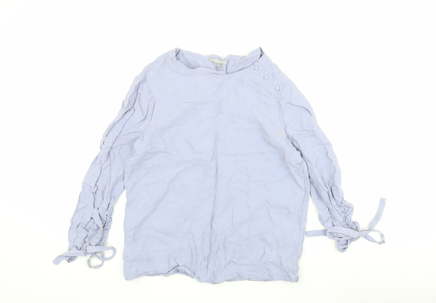 Oliver Bonas Women’s Blue Blouse, Size 8, Lightweight