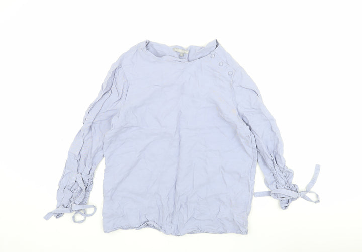 Oliver Bonas Women’s Blue Blouse, Size 8, Lightweight