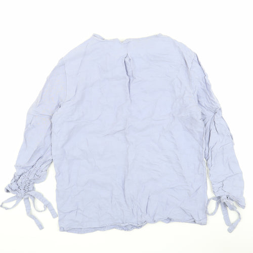 Oliver Bonas Women’s Blue Blouse, Size 8, Lightweight