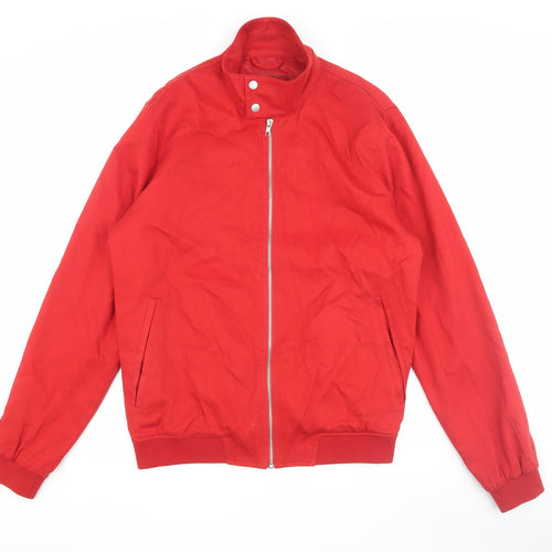 ASOS Red Bomber Jacket - Men's M Cotton
