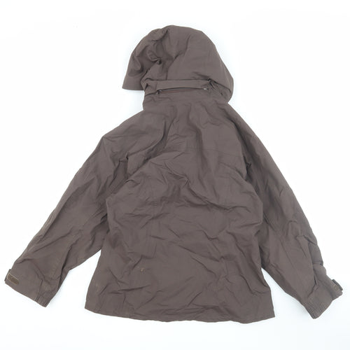 Quechua Girls Brown Parka Jacket Size 9-10 Years