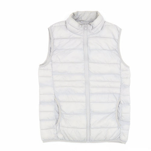 Puffa Women's Grey Puffer Waistcoat Size 8