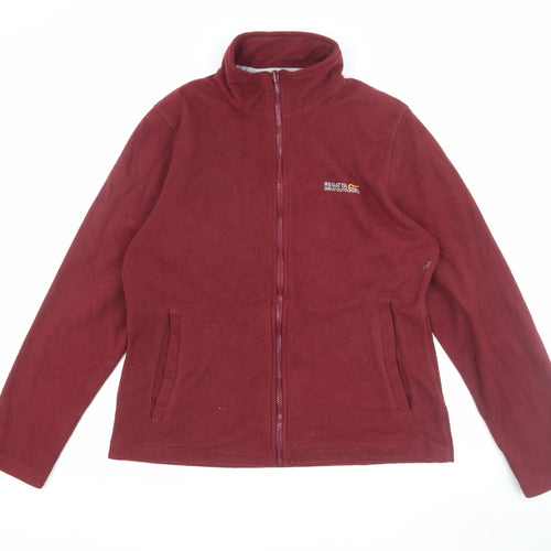Regatta Women's Red Fleece Jacket Size 14 with Full Zip