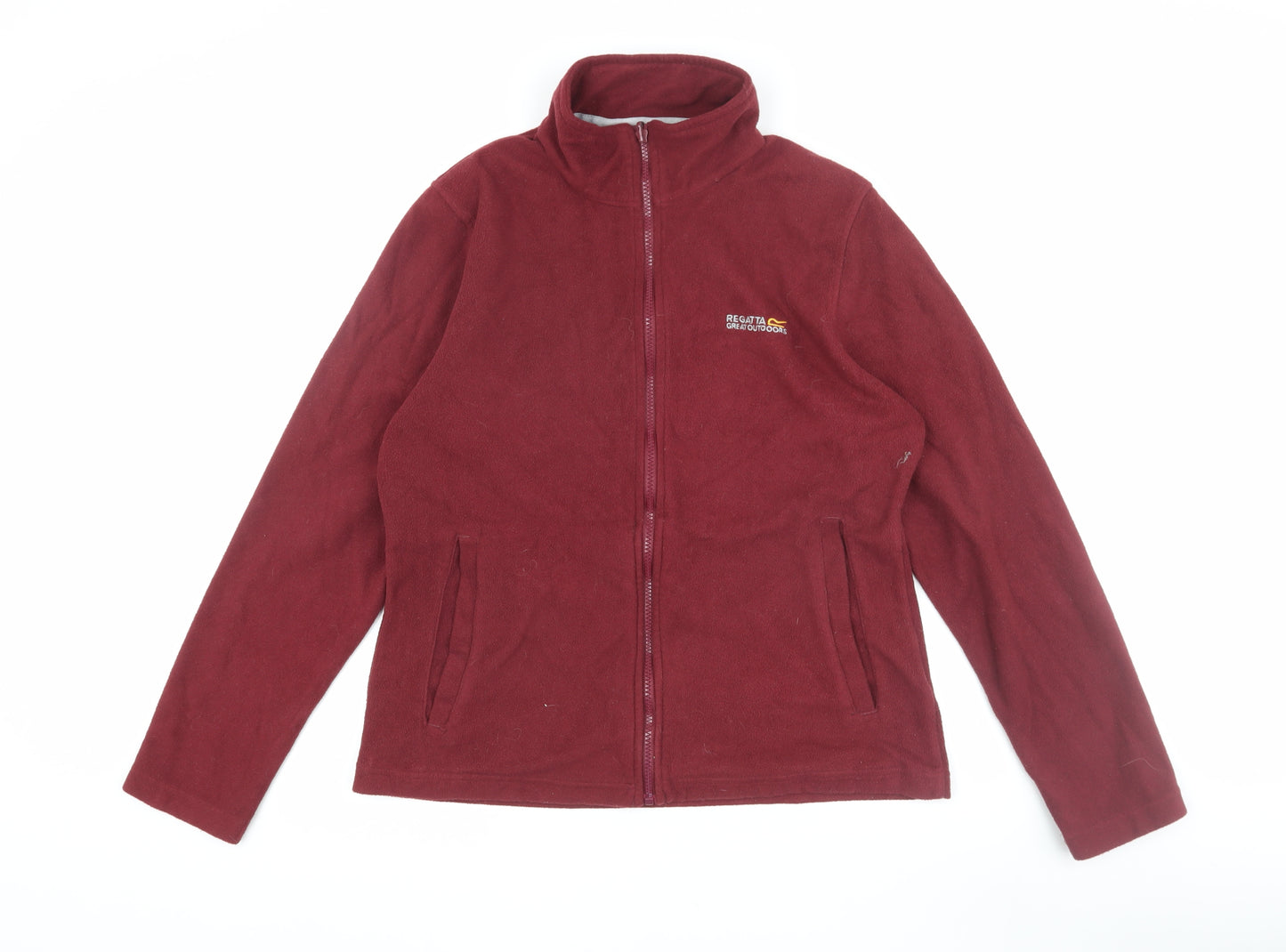 Regatta Women's Red Fleece Jacket Size 14 with Full Zip