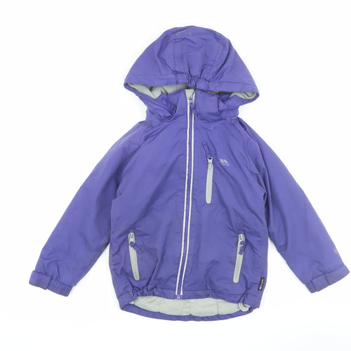 Trespass Girls Purple Puffer Jacket 2-3 Waterproof