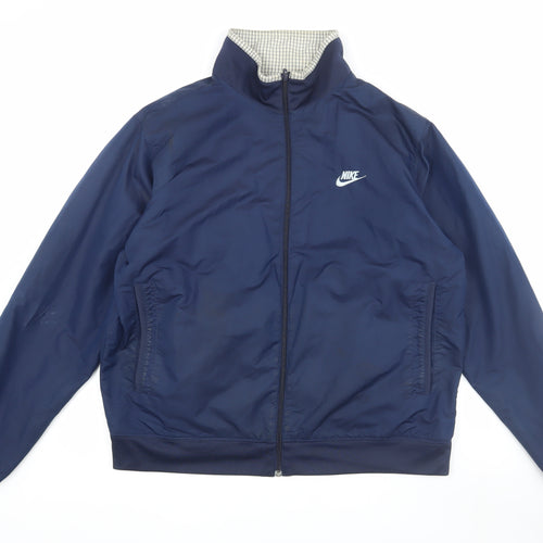 Nike Men's Blue Windbreaker Jacket L
