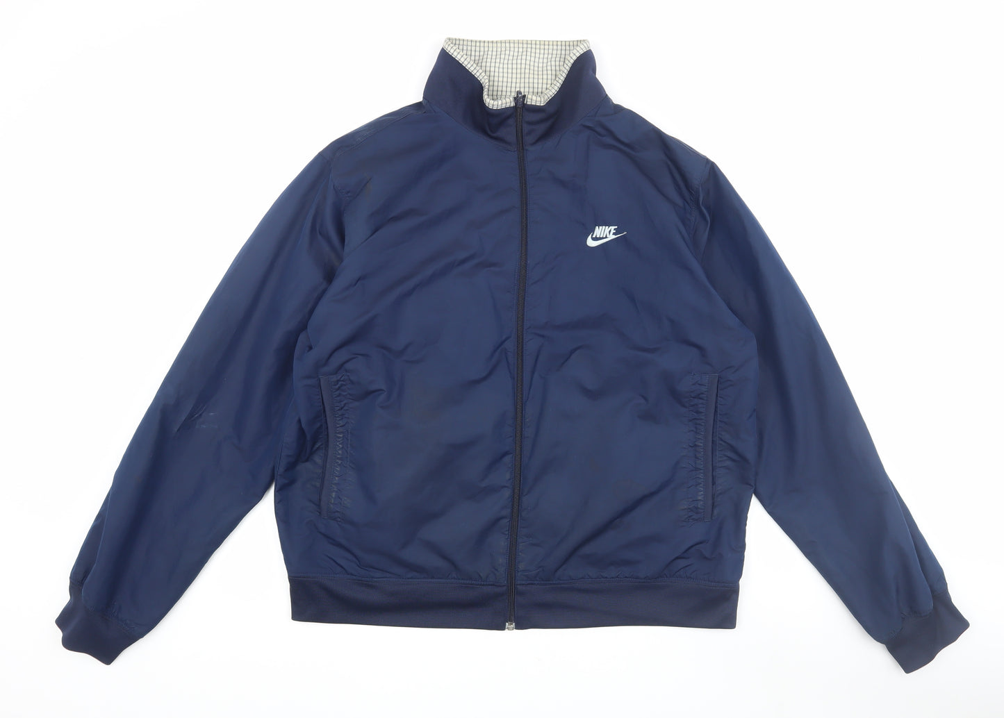 Nike Men's Blue Windbreaker Jacket L