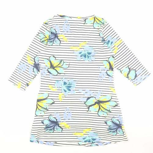 Weird Fish Women's Multicoloured Floral Shift Dress Size 10