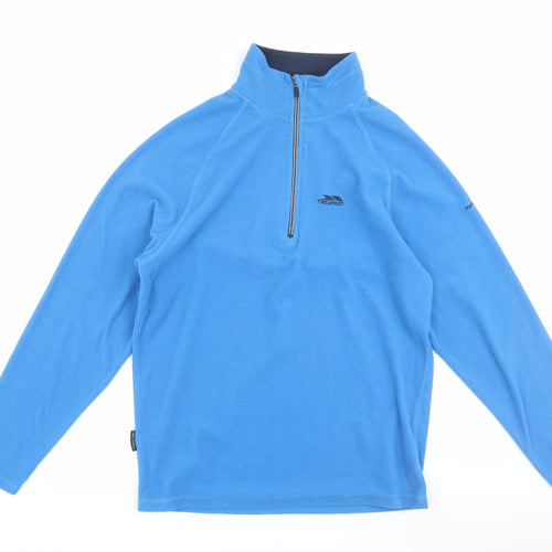Trespass Boys Blue XS Fleece Half Zip Sweatshirt