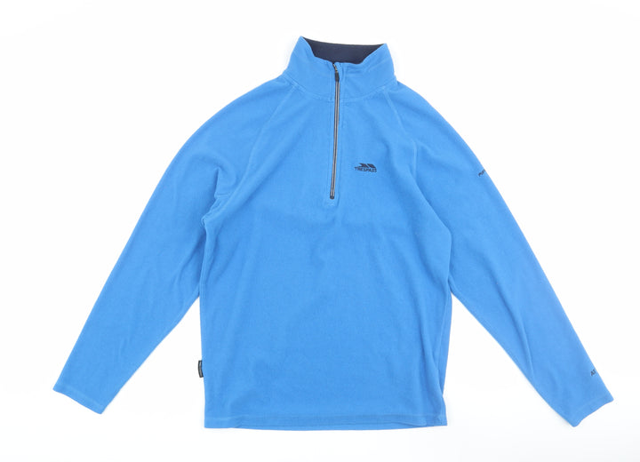 Trespass Boys Blue XS Fleece Half Zip Sweatshirt