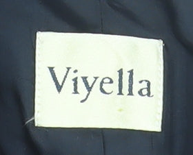 Viyella Women's Black Pinstripe Suit Jacket, Size 14