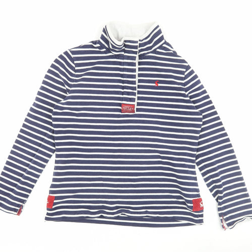 Joules Women's Blue Striped Pullover Sweatshirt