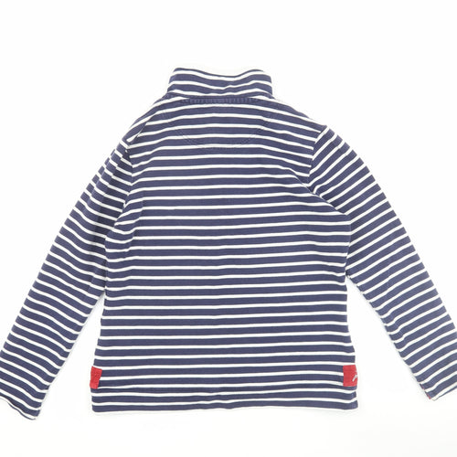 Joules Women's Blue Striped Pullover Sweatshirt