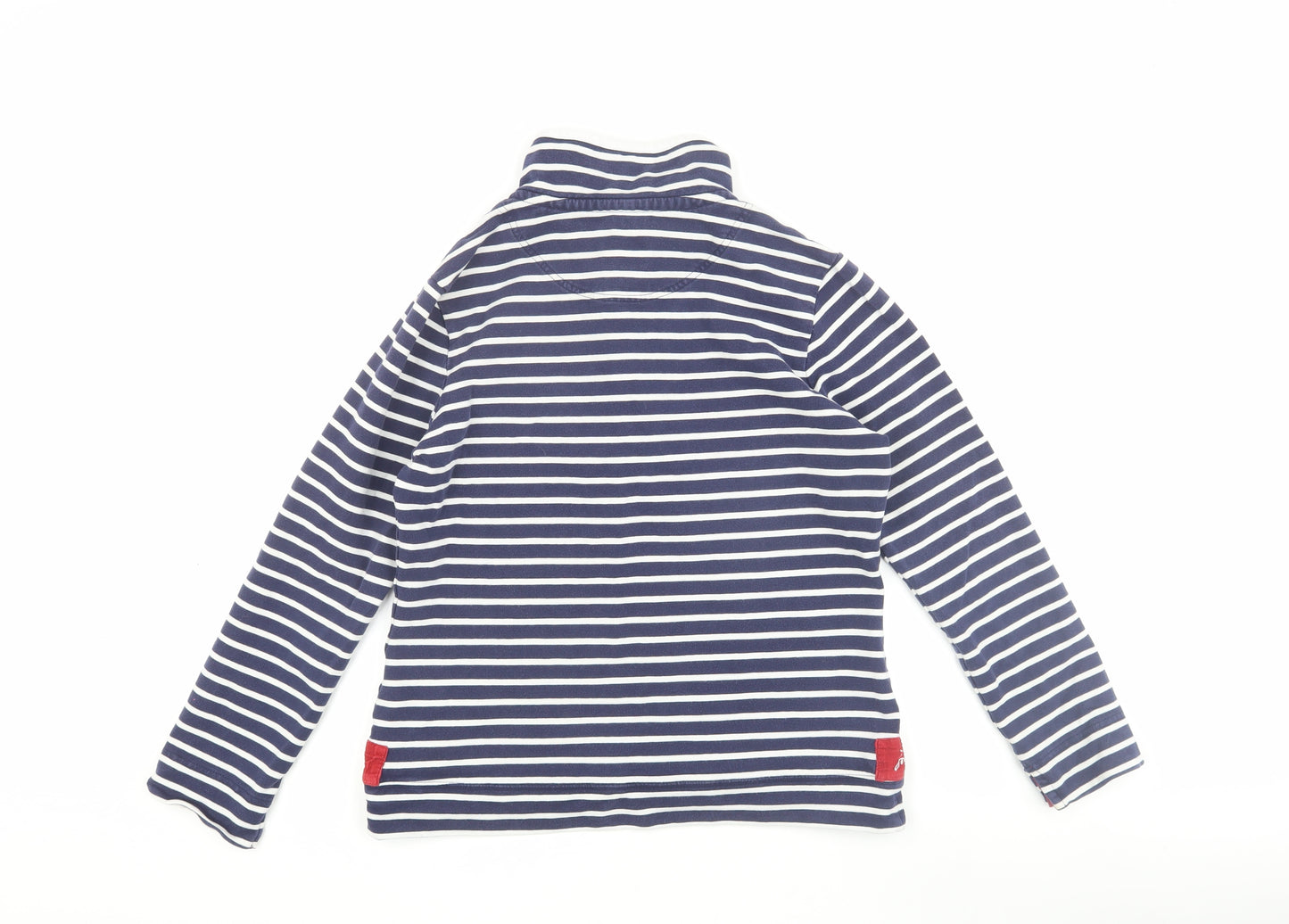 Joules Women's Blue Striped Pullover Sweatshirt