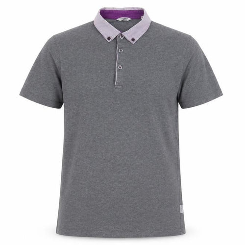 Ted Baker Men's Grey Polo Shirt Medium Short Sleeve