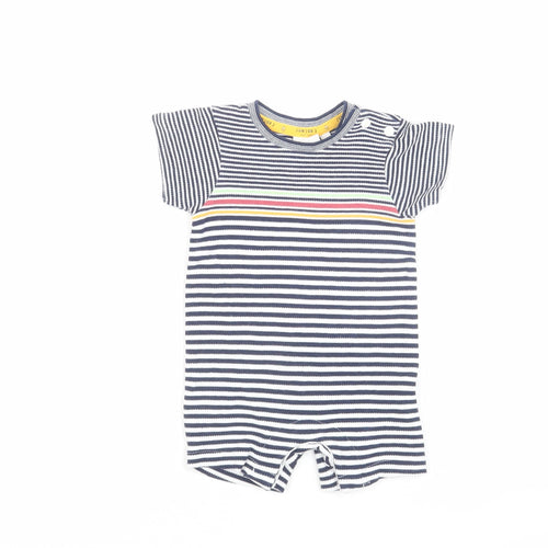 Jasper Conran Unisex Baby Blue Striped Babygrow 0-3 Months