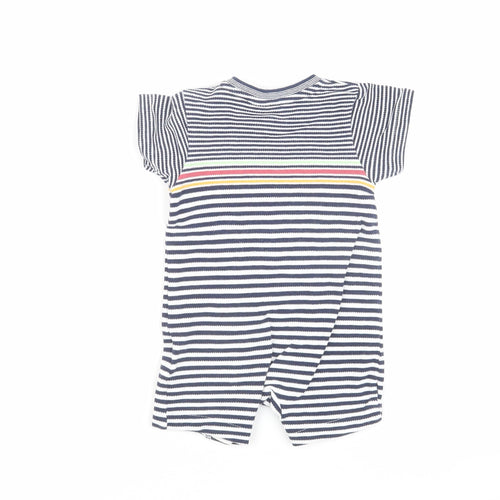 Jasper Conran Unisex Baby Blue Striped Babygrow 0-3 Months