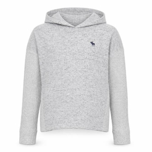 Abercrombie & Fitch Girls Grey Pullover Hoodie, Size 13-14