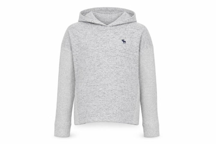 Abercrombie & Fitch Girls Grey Pullover Hoodie, Size 13-14