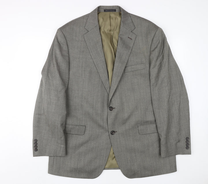 Lauren Ralph Lauren Men's Grey Blazer 44 Regular Wool