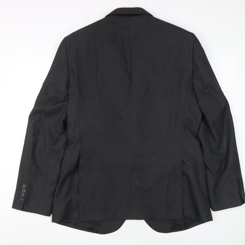 Moss Black Men's Blazer, Size 40, Regular Fit