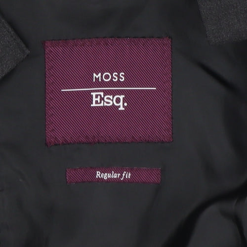Moss Black Men's Blazer, Size 40, Regular Fit