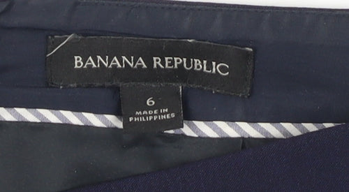 Banana Republic Women Blue Size 6 Pencil Skirt
