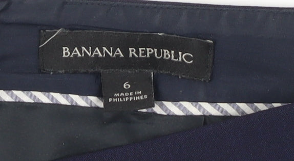Banana Republic Women Blue Size 6 Pencil Skirt
