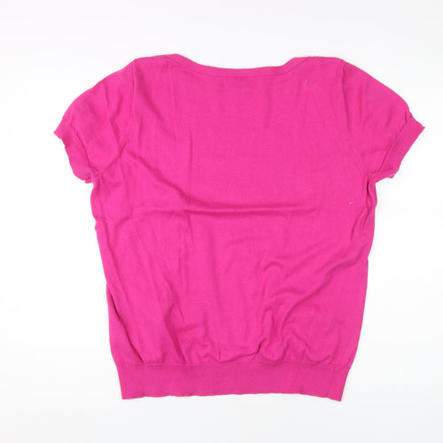 Tommy Hilfiger Women's Pink Pullover XL Jumper