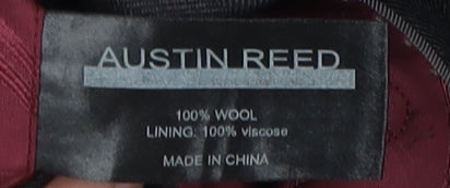 Austin Reed Men's 44R Black Wool Suit Jacket