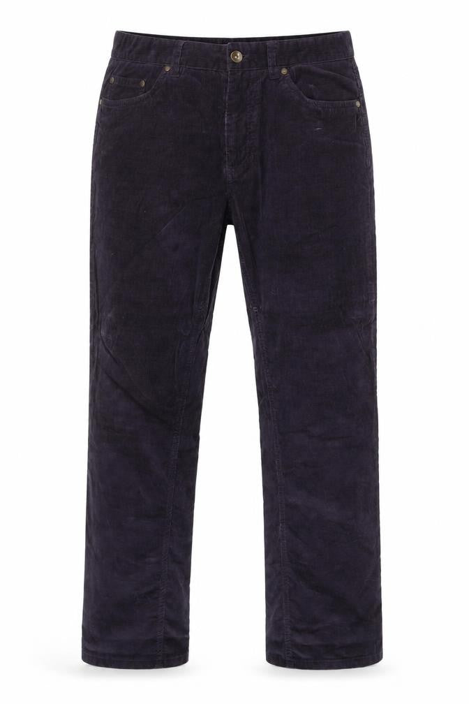 Austin Reed Men's Black Corduroy Trousers, Size 32