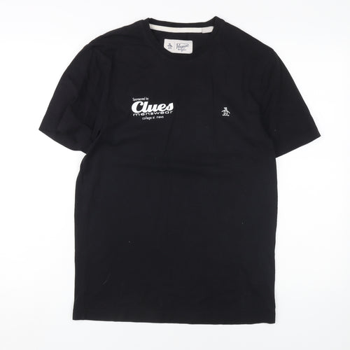 Original Penguin Men's Black Graphic T-Shirt S
