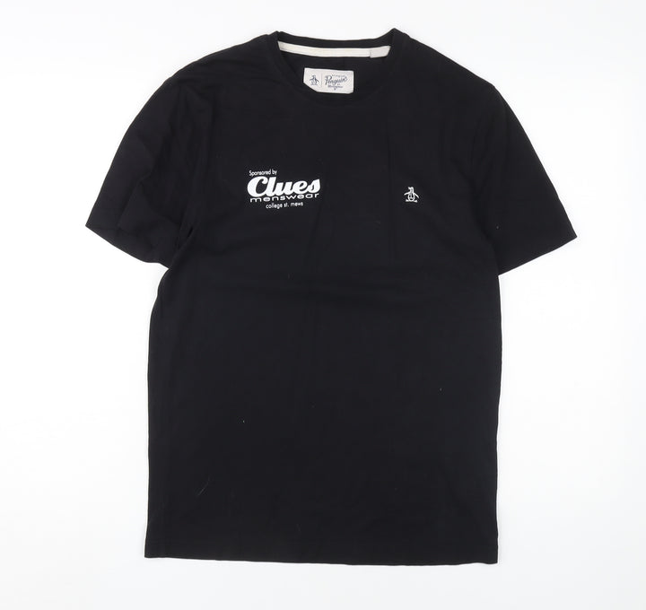 Original Penguin Men's Black Graphic T-Shirt S