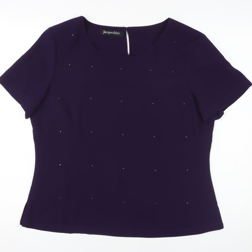 Jacques Vert Women's Purple Blouse UK 14
