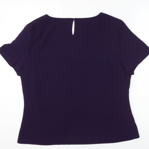 Jacques Vert Women's Purple Blouse UK 14
