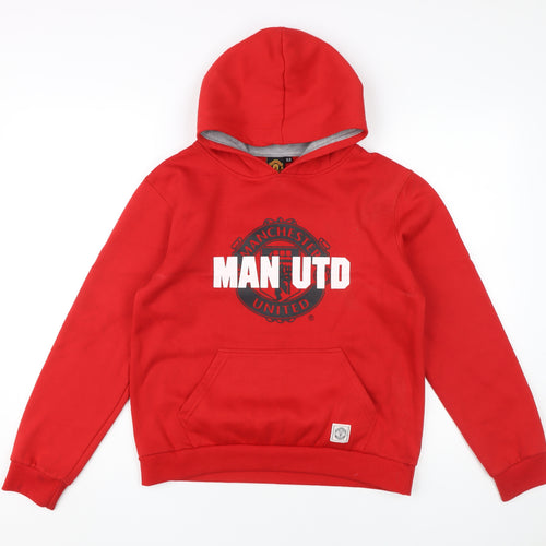 Manchester United Boys Red XL Hoodie Sports Pullover
