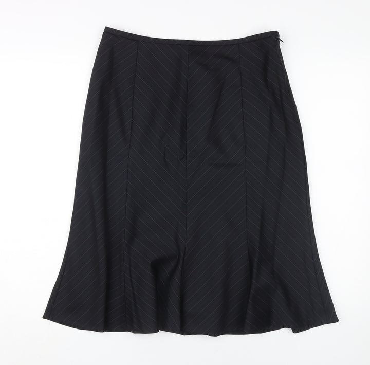 Austin Reed Women's Black Wool Pencil Skirt Size 12