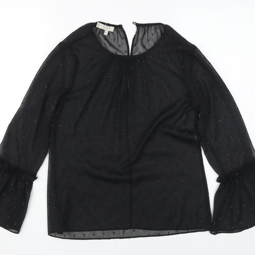 Hobbs Women's Black Tunic Blouse, Size S