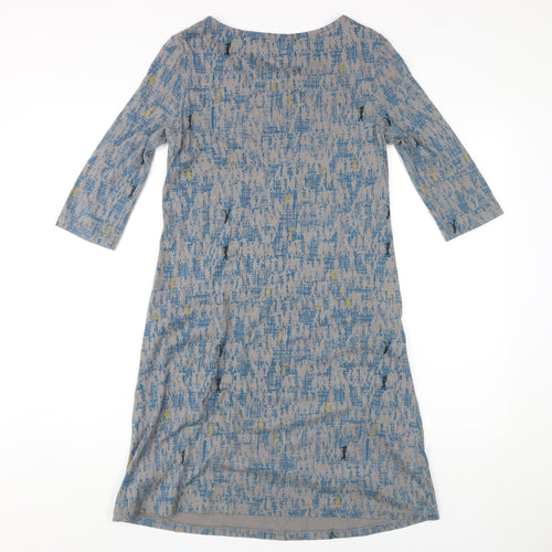 White Stuff Women's Blue Knee Length Shift Dress Size 10