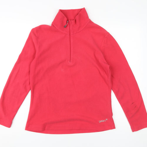 Gelert Women's Red Fleece Pullover Sweatshirt Size 10