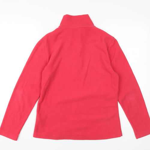 Gelert Women's Red Fleece Pullover Sweatshirt Size 10