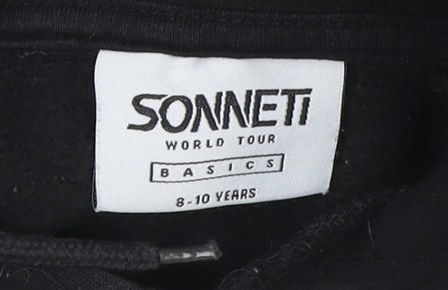 Sonneti Boys Black Pullover Hoodie 8-10 Years