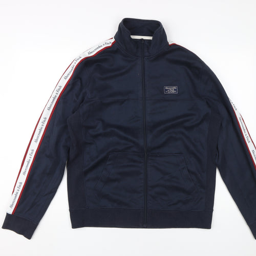 Abercrombie & Fitch Men's Blue Full Zip Sweatshirt M