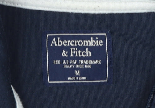 Abercrombie & Fitch Men's Blue Full Zip Sweatshirt M
