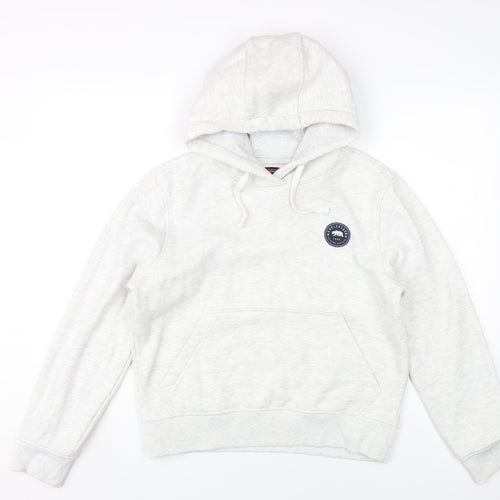 SoulCal & Co Women's White Hoodie Size 12, Logo Accent