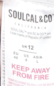 SoulCal & Co Women's White Hoodie Size 12, Logo Accent