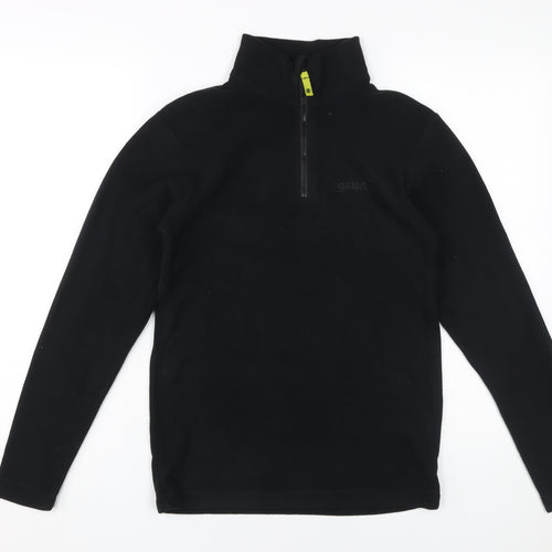 Gelert Boys Black Fleece Pullover Hoodie 13 Years