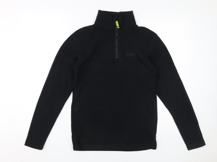 Gelert Boys Black Fleece Pullover Hoodie 13 Years