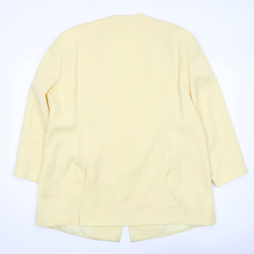 Jacques Vert Beige Plus Size Women's Blazer - Classic Fit
